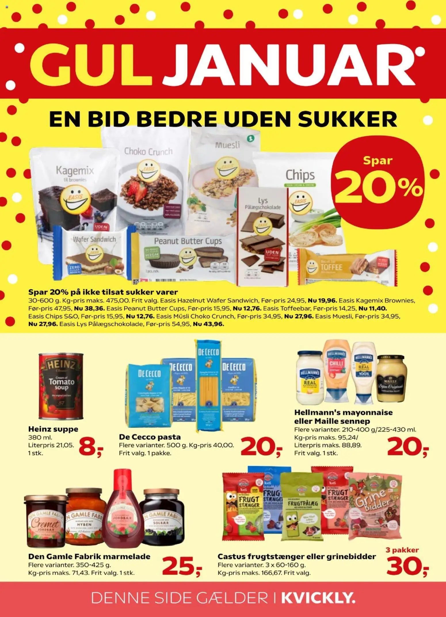 Kvickly tilbudsavis – gyldig fra 09.01.2026 | Side: 36 | Produkter: Sennep, Müsli, Solbær, Sukker