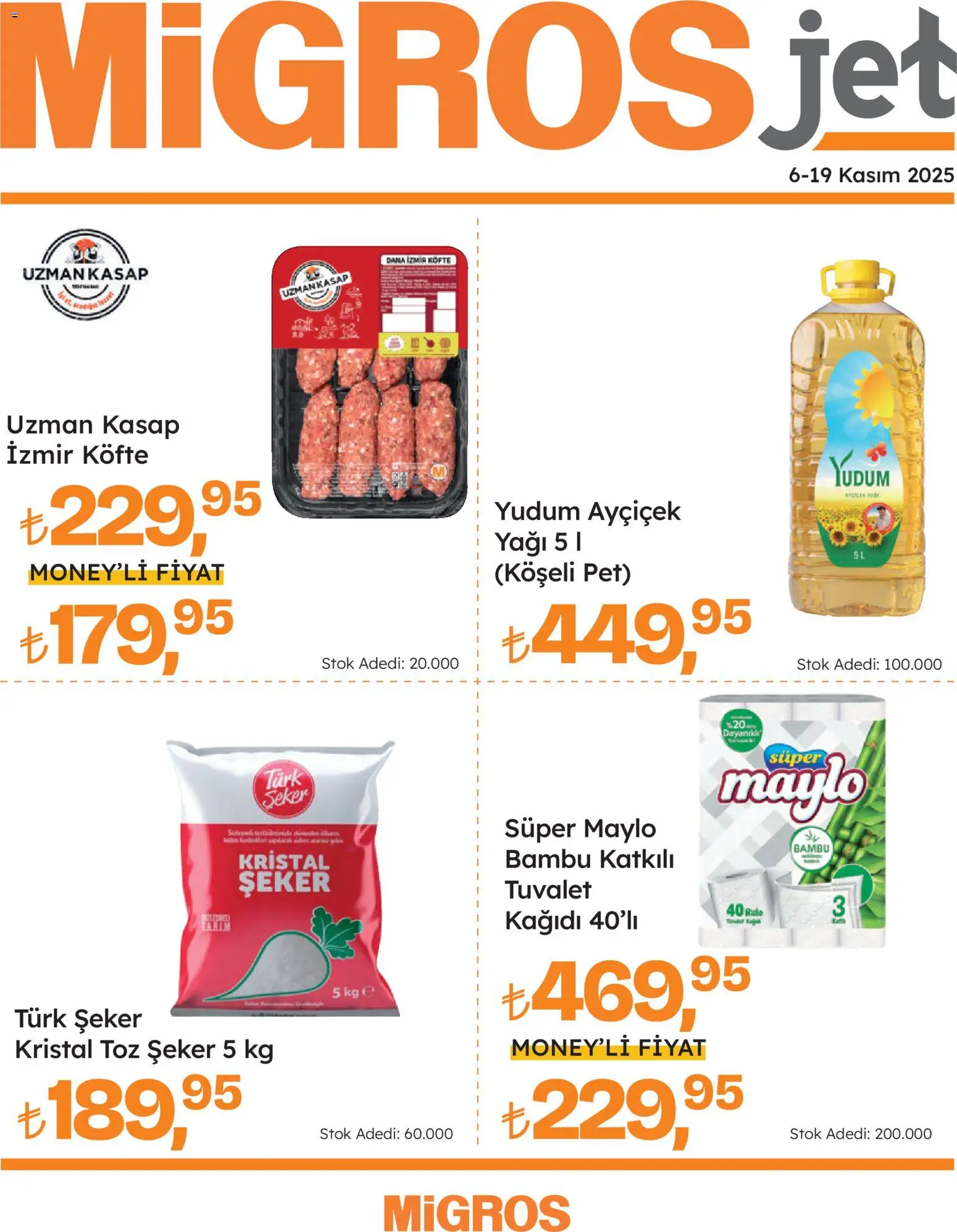 Migros Katalog - Migros Jet Dijital - 05.11.2025 tarihinden itibaren geçerlidir | Sayfa: 1 | Ürünler: Tuvalet, Şeker, Tuvalet kağıdı, Toz şeker