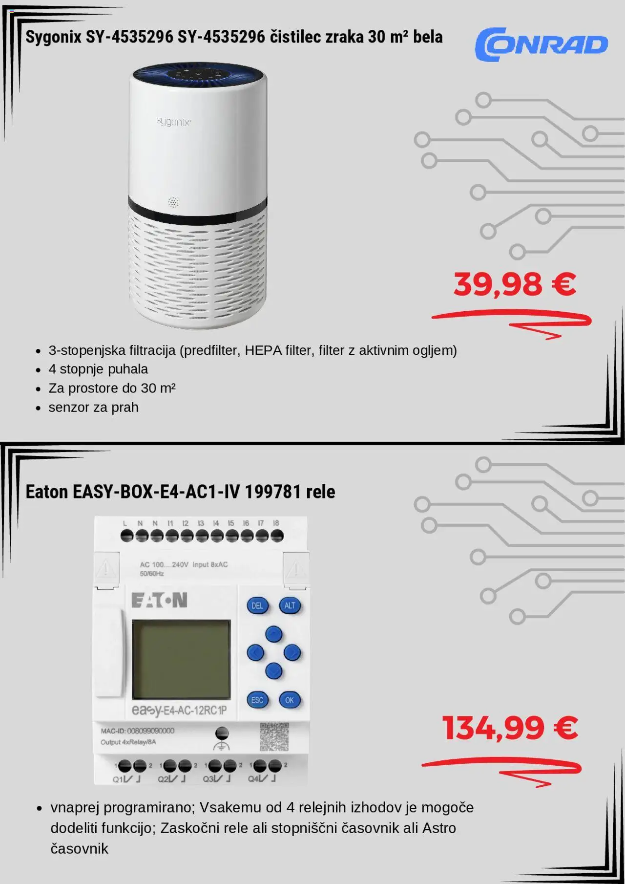 Conrad katalog │ velja od 14.08.2025 | Stran: 4 | Izdelki: Cistilec zraka, Časovnik