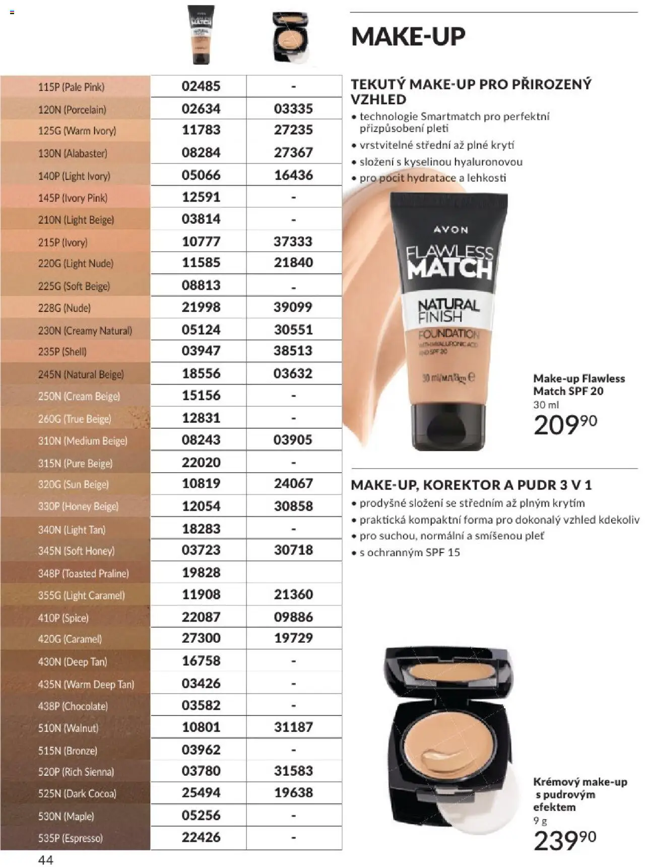 Avon katalog 6/2025 od 01.06.2025 | Strana: 44 | Produkty: Makeup, Forma, Make-up, Korektor