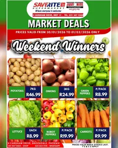 Saverite specials catalogue – valid from 30.01.2026