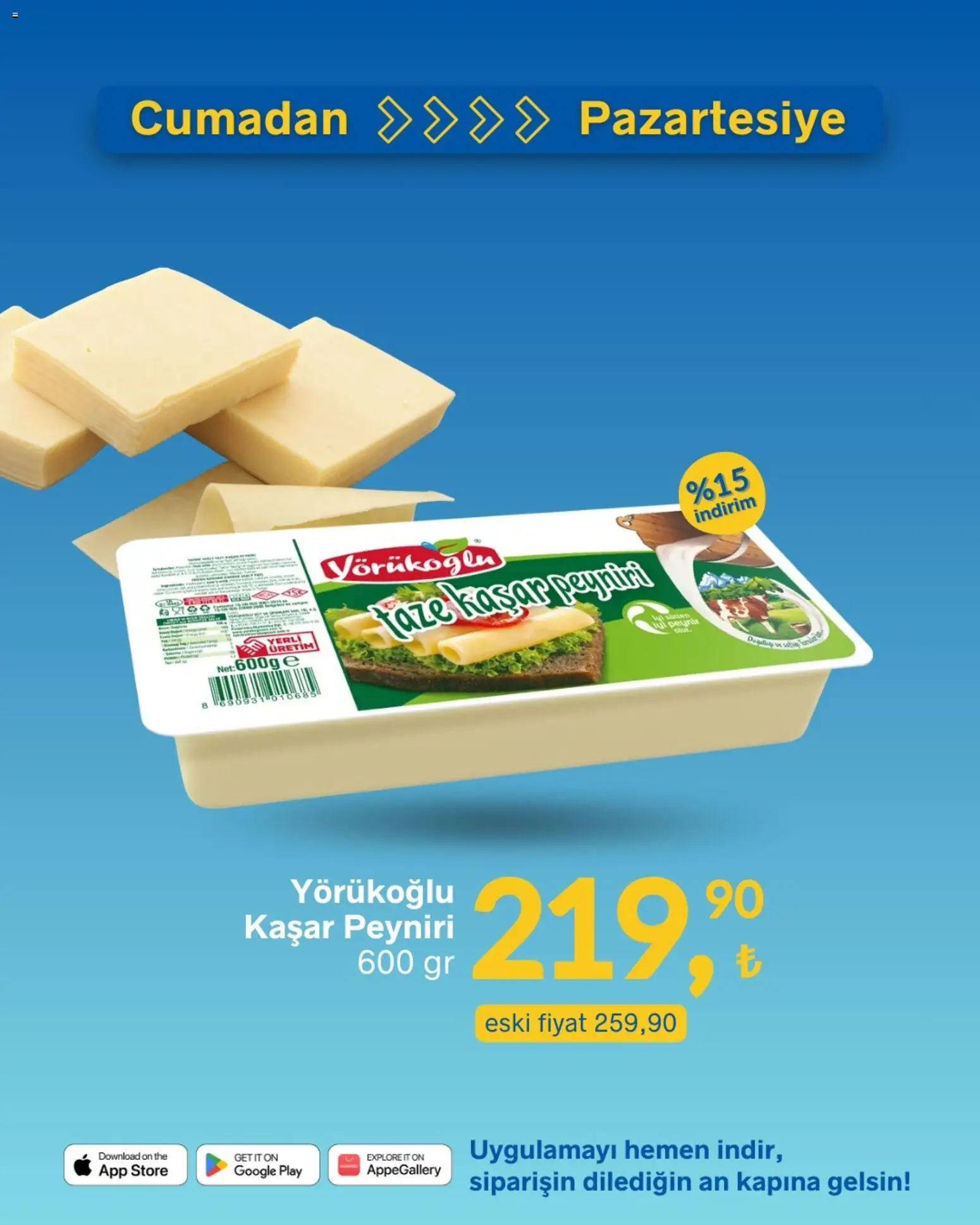 Gürmar Cumadan Pazartesiye - 30.01.2026 tarihinden itibaren geçerlidir | Sayfa: 9 | Ürünler: Peynir