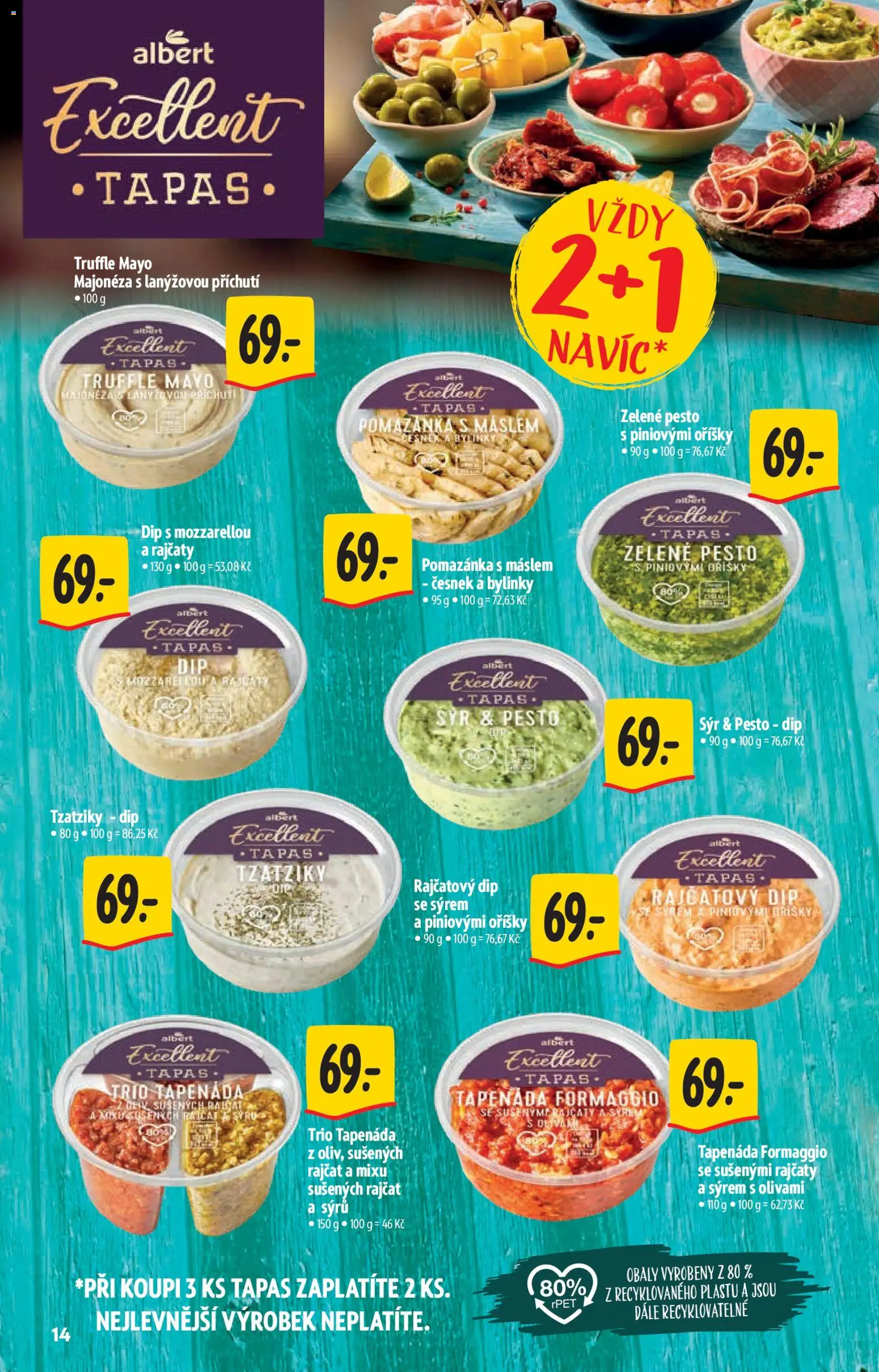 Albert katalog - Hypermarket od 22.04.2026 | Strana: 14 | Produkty: Oříšky, Pesto, Majonéza, Česnek