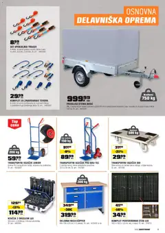 OBI katalog akcije – veljaven od 06.01.2026 | Stran: 3 | Izdelki: Miza, Delovna miza, Transportni voziček, Kovcek