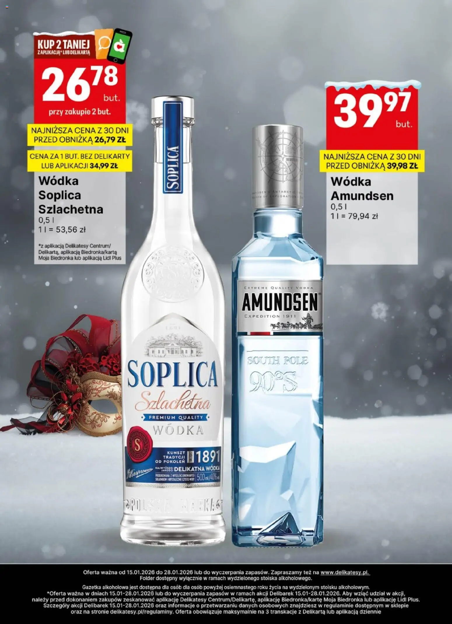 Delikatesy Centrum Gazetka - DeliBarek od 15.01.2026 | Strona: 9 | Produkty: Delikatesy, Vodka, Wódka