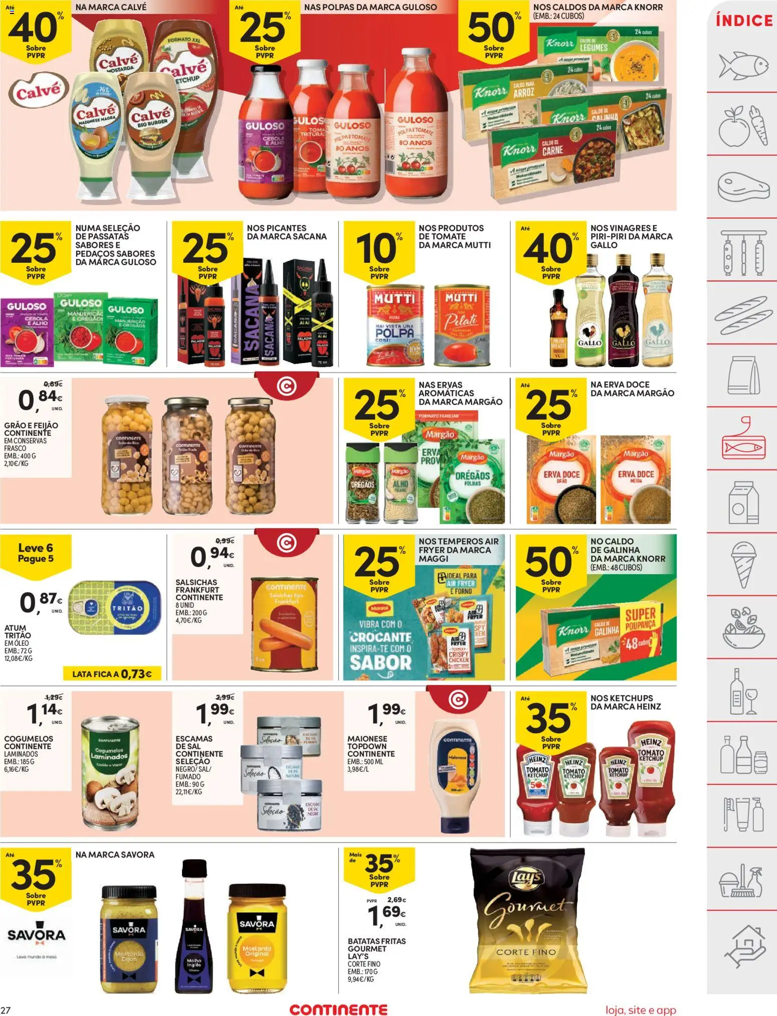 Continente folheto │ válido de 31.03.2026 | Página: 27 | Produtos: Cebola, Óleo, Carne, Tomate