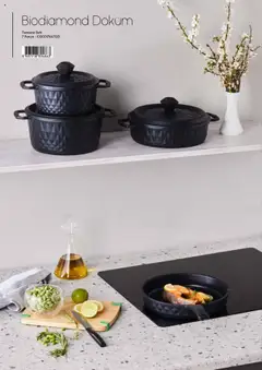 04.09.2025 tarihinden itibaren geçerli olan Karaca kataloğu önizlemesi | Sayfa: 46 | Ürünler: Tencere seti