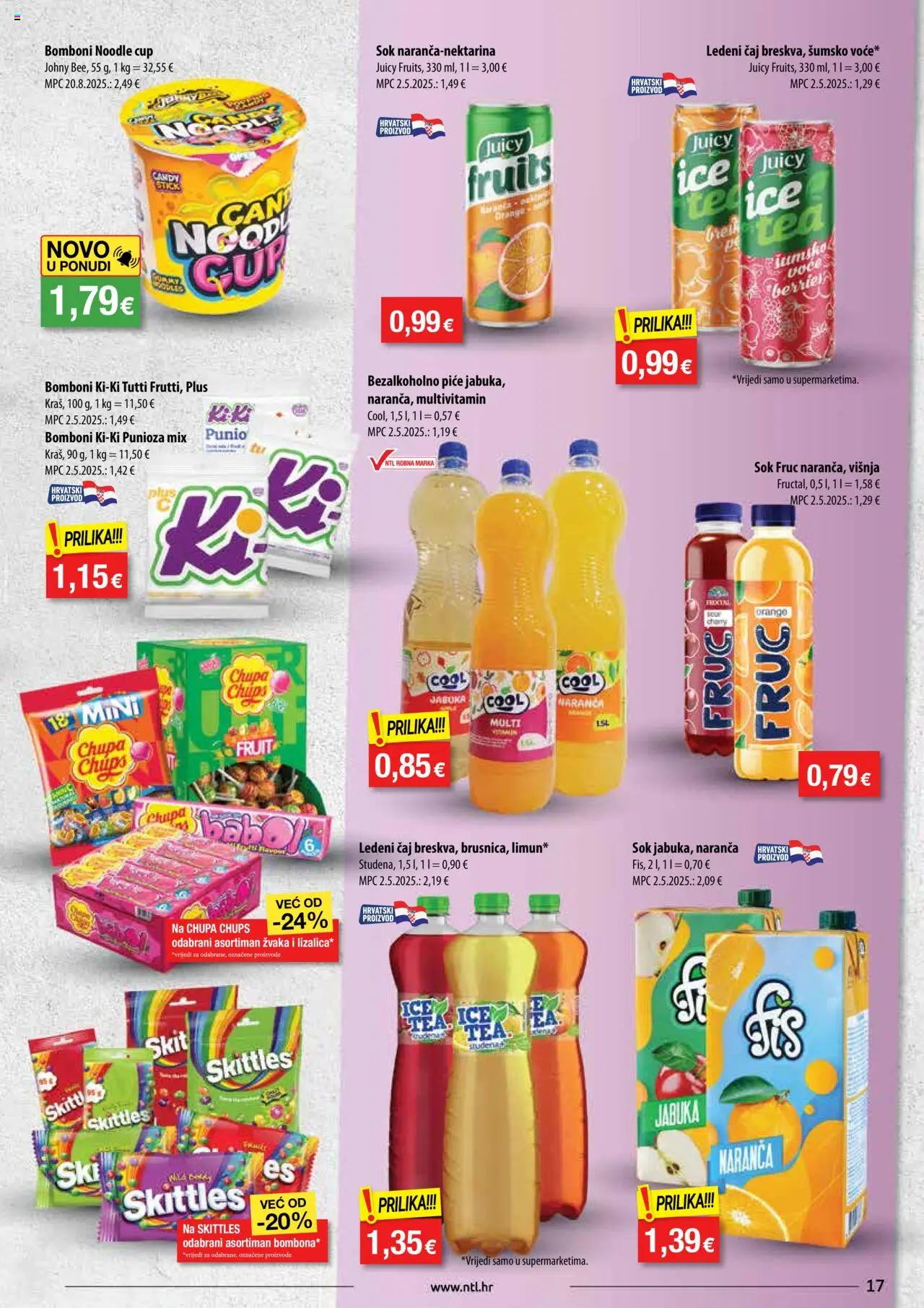 NTL katalog | vrijedi od 10.09.2025 | Stranica: 17 | Proizvodi: Sok, Ledeni čaj, Noodle, Jabuka