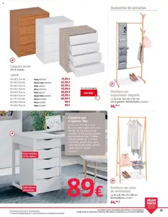 Bauhaus folleto │ válido desde el 05.08.2025 | Página: 21 | Productos: Organizador, Cama, Cajonera, Mesa