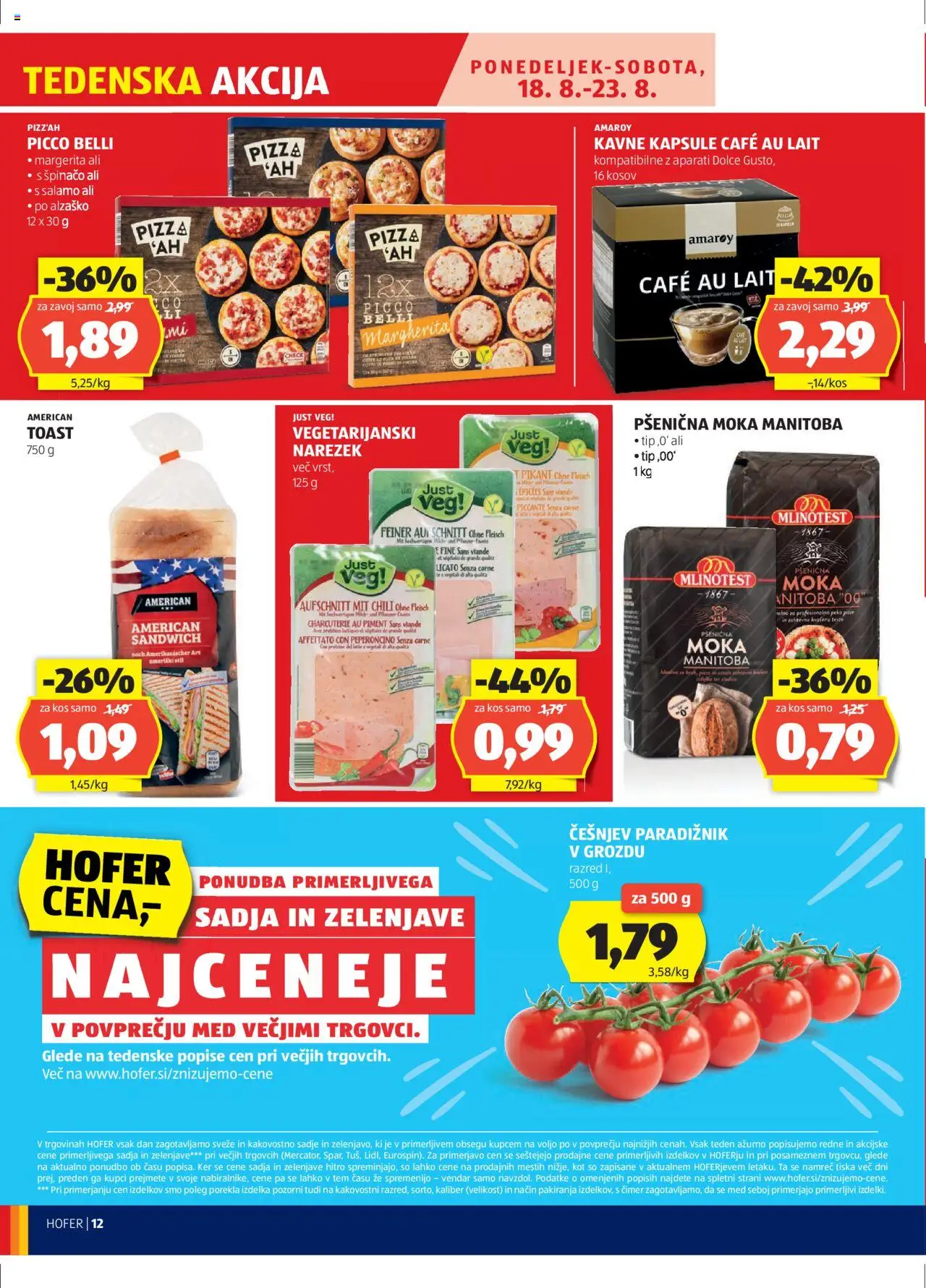 Hofer SI katalog | vrijedi od 14.08.2025 | Stranica: 12 | Proizvodi: Med, Toast, Pizza