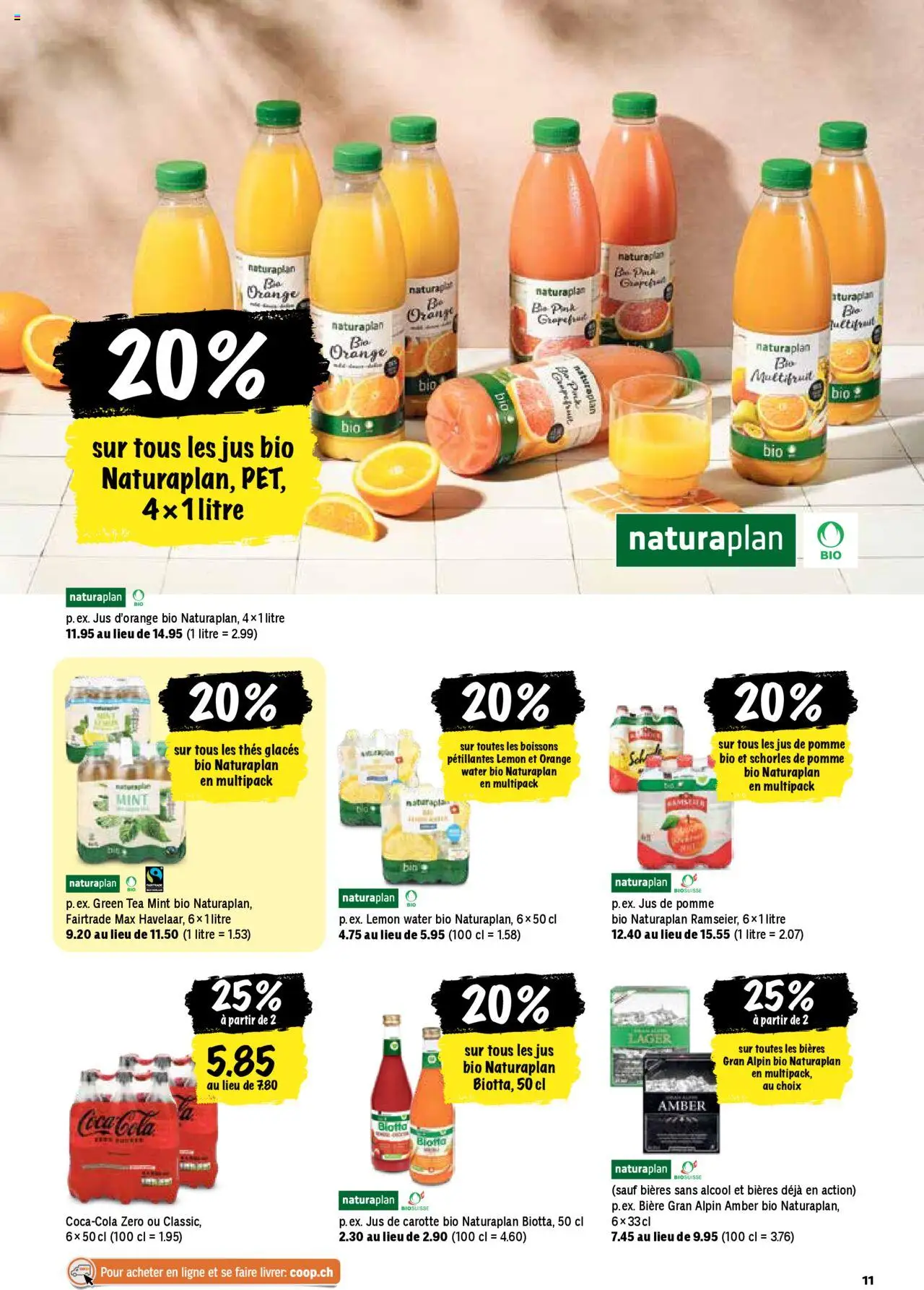 Coop - Les actions de la semaine ab 28.08.2025 | Seite: 11 | Produkte: Coca Cola, Apple