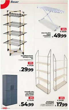Anteprima del volantino COOP Superstore Sicilia catalogo valido a partire dal 24.02.2026 | Pagina: 47 | Prodotti: Stendibiancheria, Scaffale, Armadio
