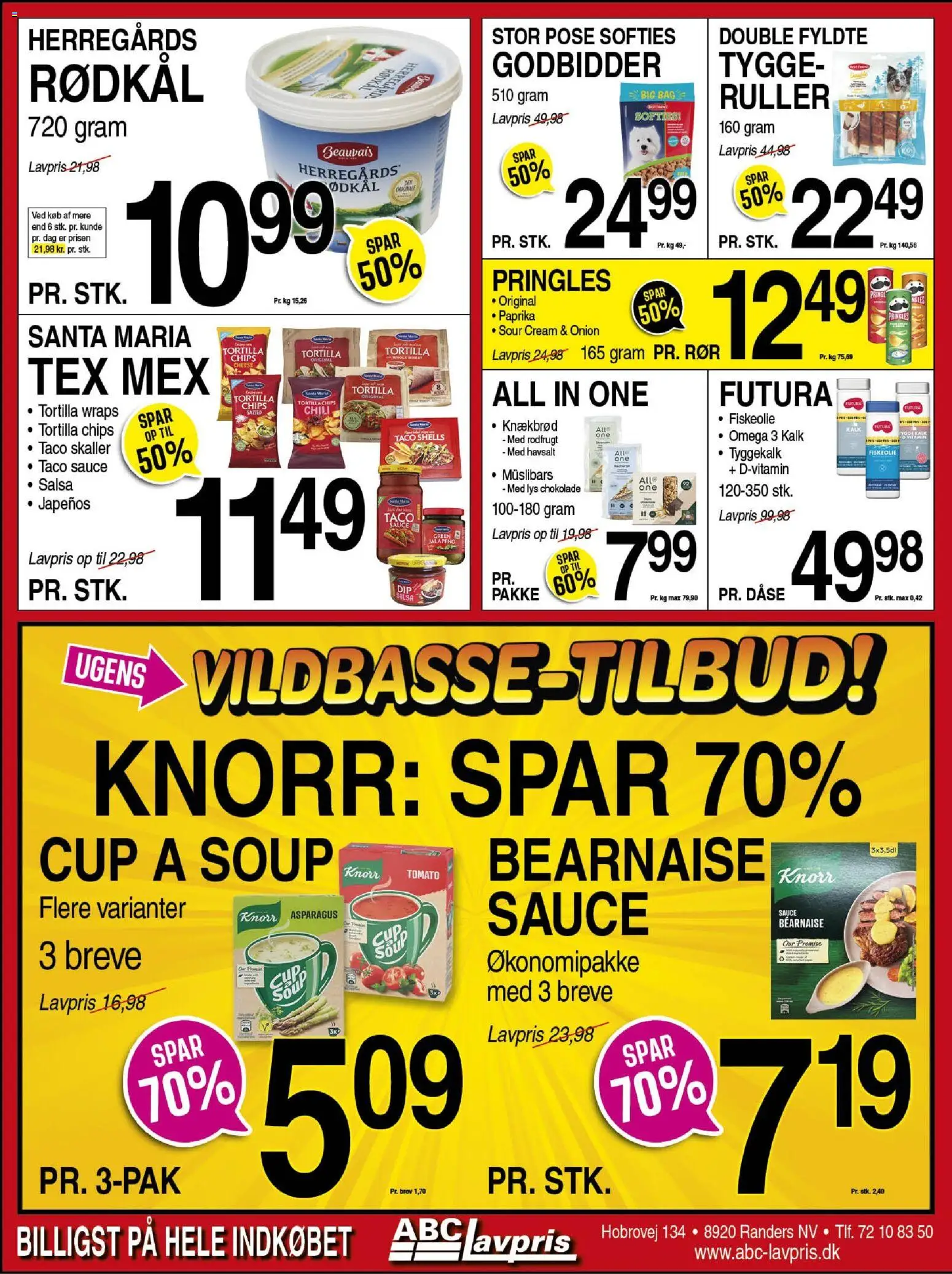 Abc Lavpris tilbudsavis – gyldig fra 22.10.2025 | Side: 2 | Produkter: Chips, Rødkål, Salsa, Paprika