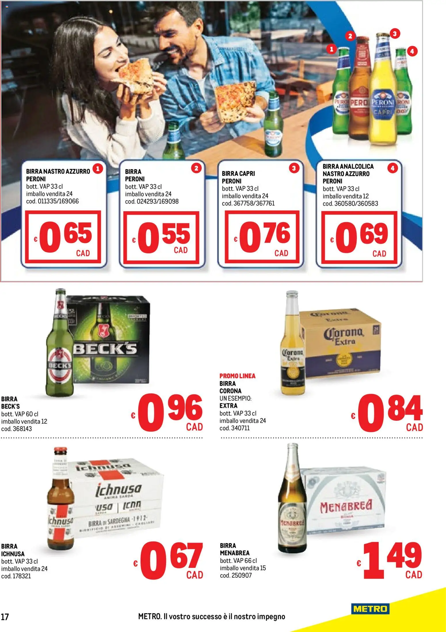 Volantino Metro del 22.01.2026 | Pagina: 17 | Prodotti: Birra