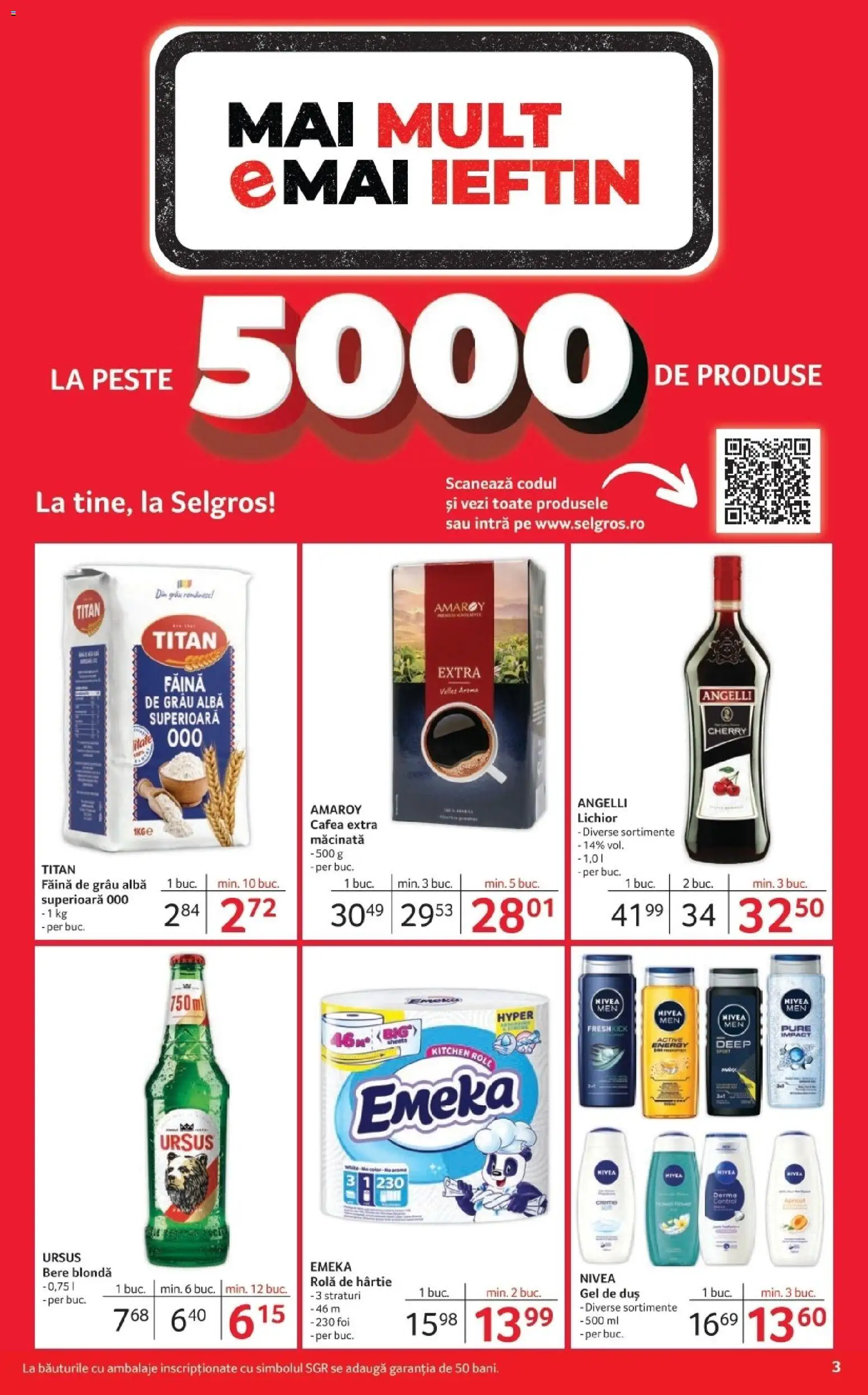 Noul catalog Selgros – valabil de la 12.12.2025 | Pagină: 3 | Produse: Duș, Lichior, Bere, Gel de duș