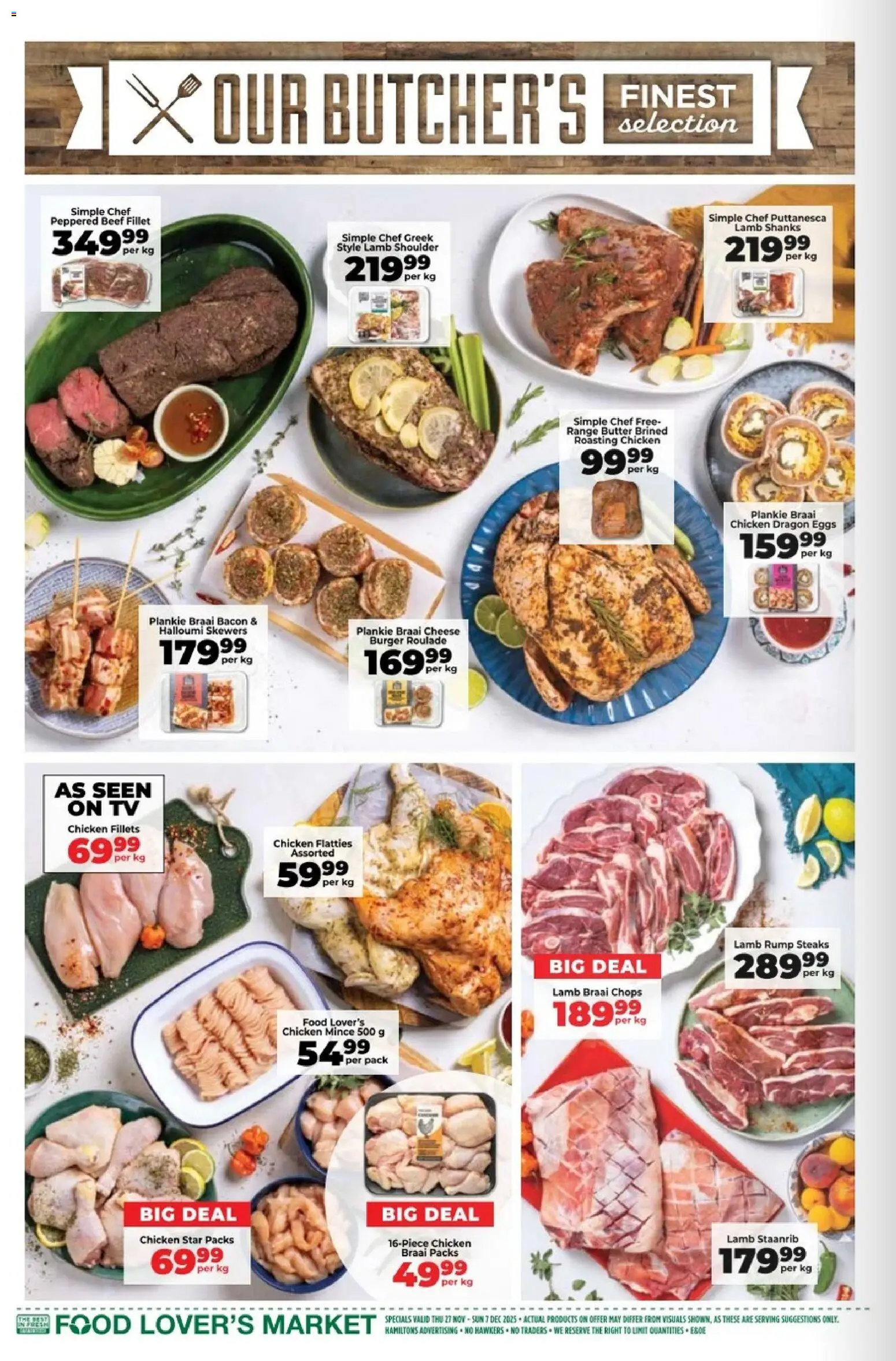 New Food Lover's Market catalogue – valid from 27.11.2025 | Page: 6 | Products: Butter, Cheese, Chicken, Bacon