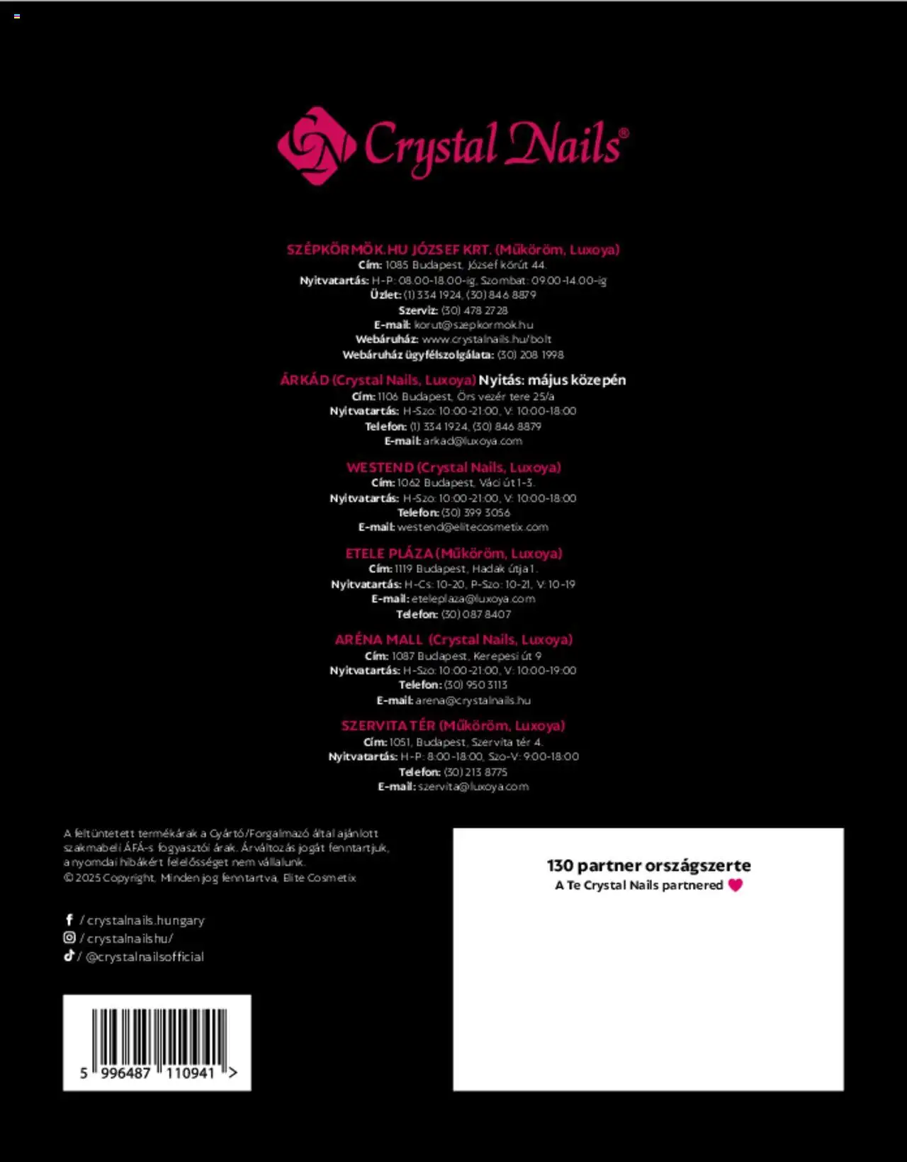 Crystal Nails akciós ujság - amely érvényes a következő dátumtól: 01.03.2025 | Oldal: 28 | Termékek: Telefon