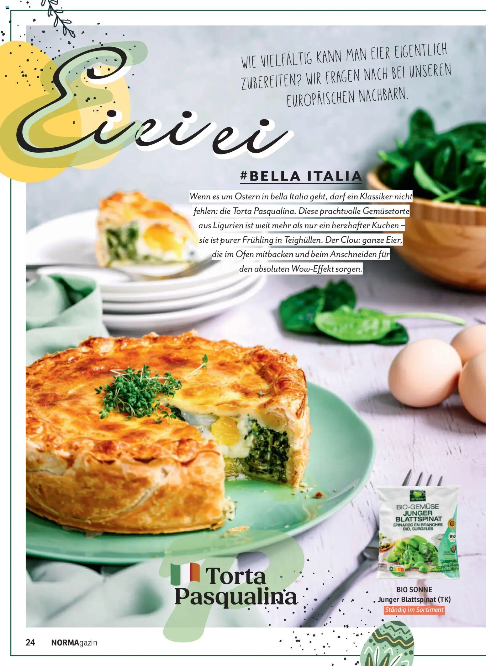 Norma NORMAgazin März/April 2026 – gültig ab 01.03.2026 | Seite: 24 | Produkte: Ofen, Eier, Kuchen