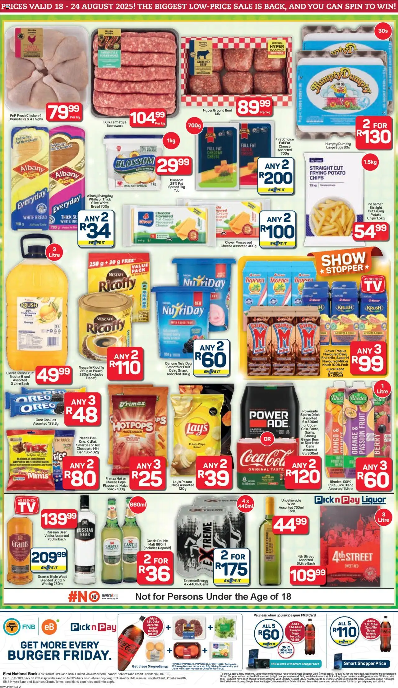 Pick n Pay Western Cape - Hypermarket Specials │ valid from 18.08.2025 | Page: 2 | Products: Buns, Coke, Bread, Lettuce