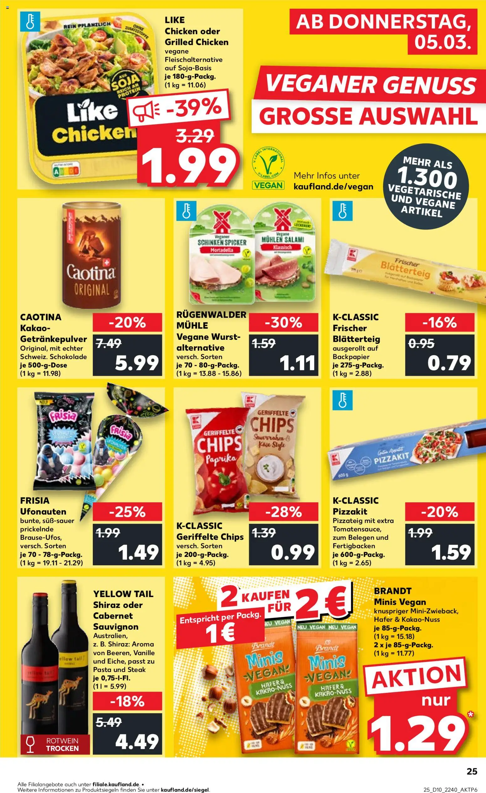 Kaufland prospekt Speyer	 – gültig ab 05.03.2026 | Seite: 25 | Produkte: Pasta, Salami, Pizza, Steak