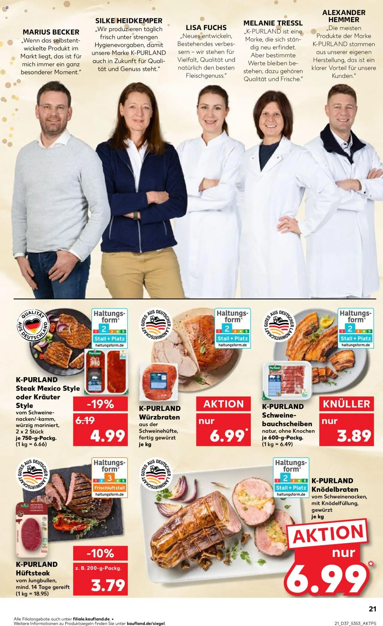 Kaufland prospekt Hamburg	 – gültig ab 11.09.2025 | Seite: 21 | Produkte: Steak