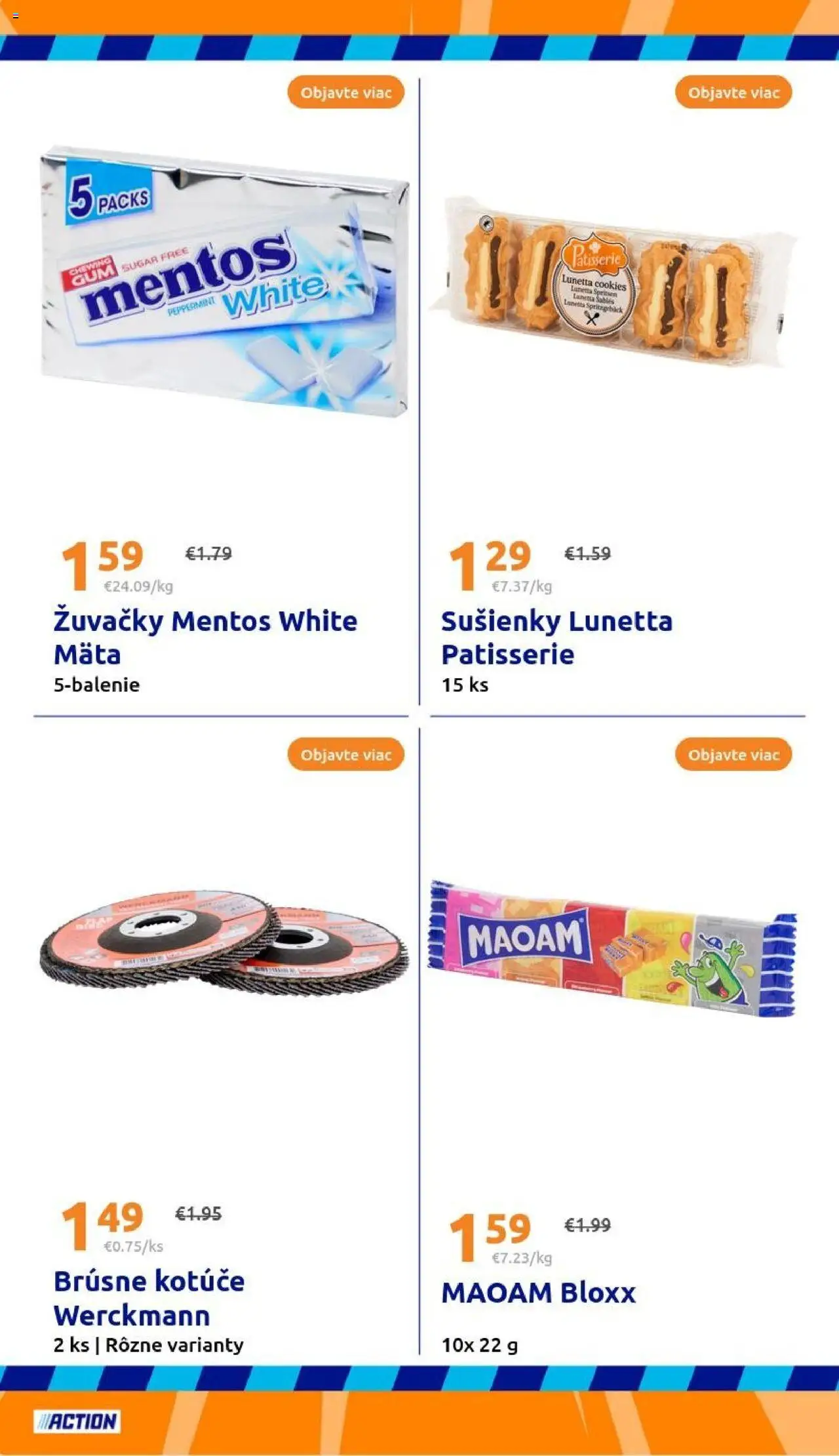 Nové Action akcie – leták je platný od 17.09.2025 | Strana: 22
