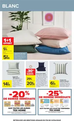 Carrefour - Prévisualisation de Carrefour catalogue valide à partir de 14.04.2026 | Page: 56 | Produits: Taie d'oreiller, Coton, Parure de lit, Lit