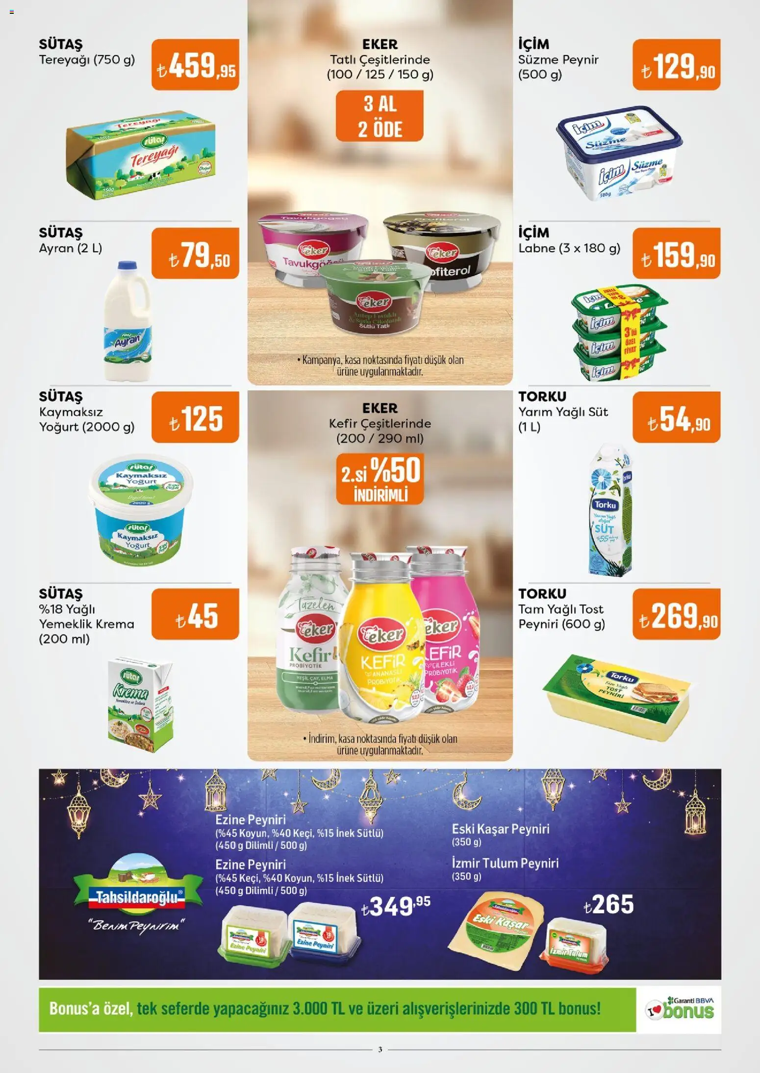 Özdilek Katalog - 24.02.2026 tarihinden itibaren geçerlidir | Sayfa: 3 | Ürünler: Tereyağı, Peynir, Elma, Kasa