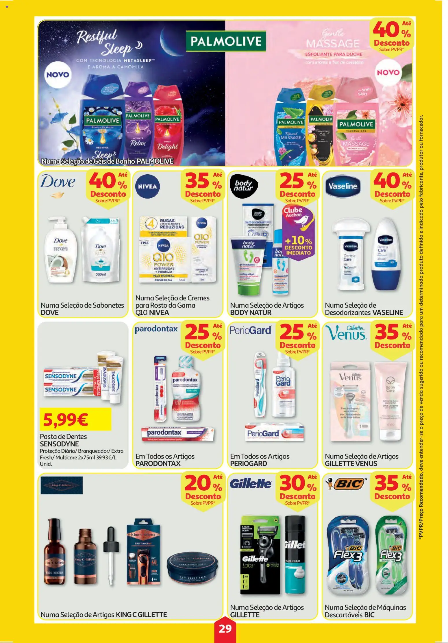 Auchan folheto │ válido de 30.10.2025 | Página: 29 | Produtos: Pasta de dentes, Banho, Creme