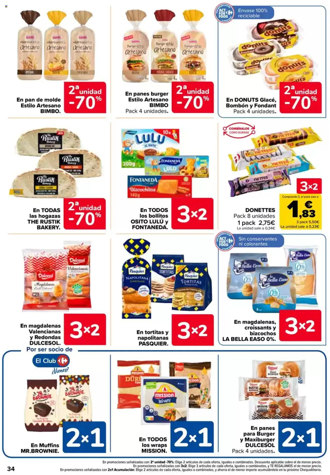 Carrefour folleto │ válido desde el 27.05.2025 | Página: 34 | Productos: Pan, Té, Hogazas, Σοκολατούχο γάλα