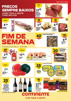 Pré-visualização Continente Fim de Semana à Continente válido de 24.04.2026