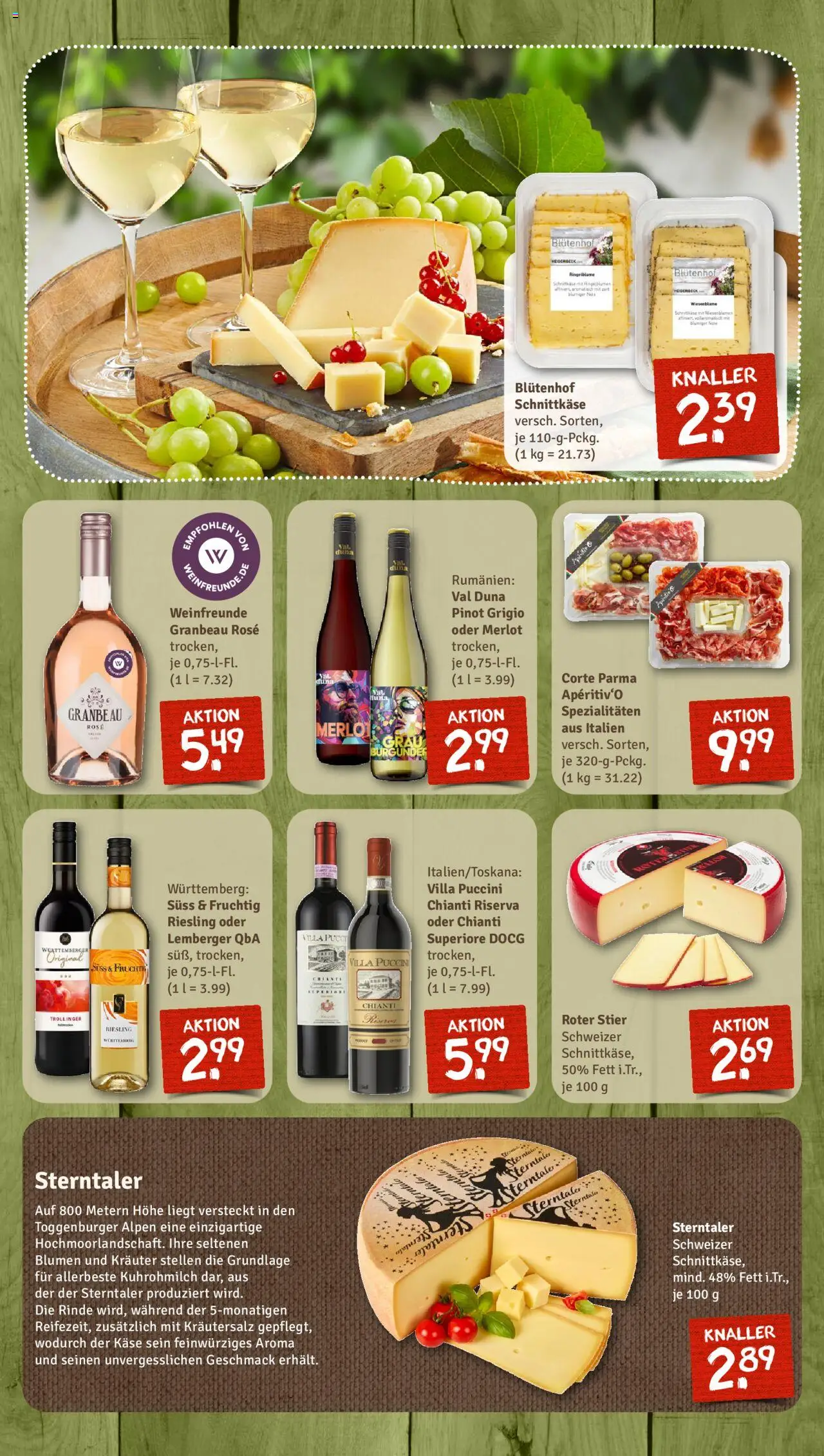 Nahkauf Prospekt – gültig ab 19.10.2025 | Seite: 11 | Produkte: Käse, Merlot, Blumen