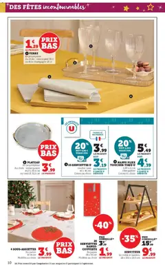 Super U - Prévisualisation de Super U catalogue valide à partir de 09.12.2025 | Page: 10 | Produits: Plateau, Champagne, Flûte, Nappe