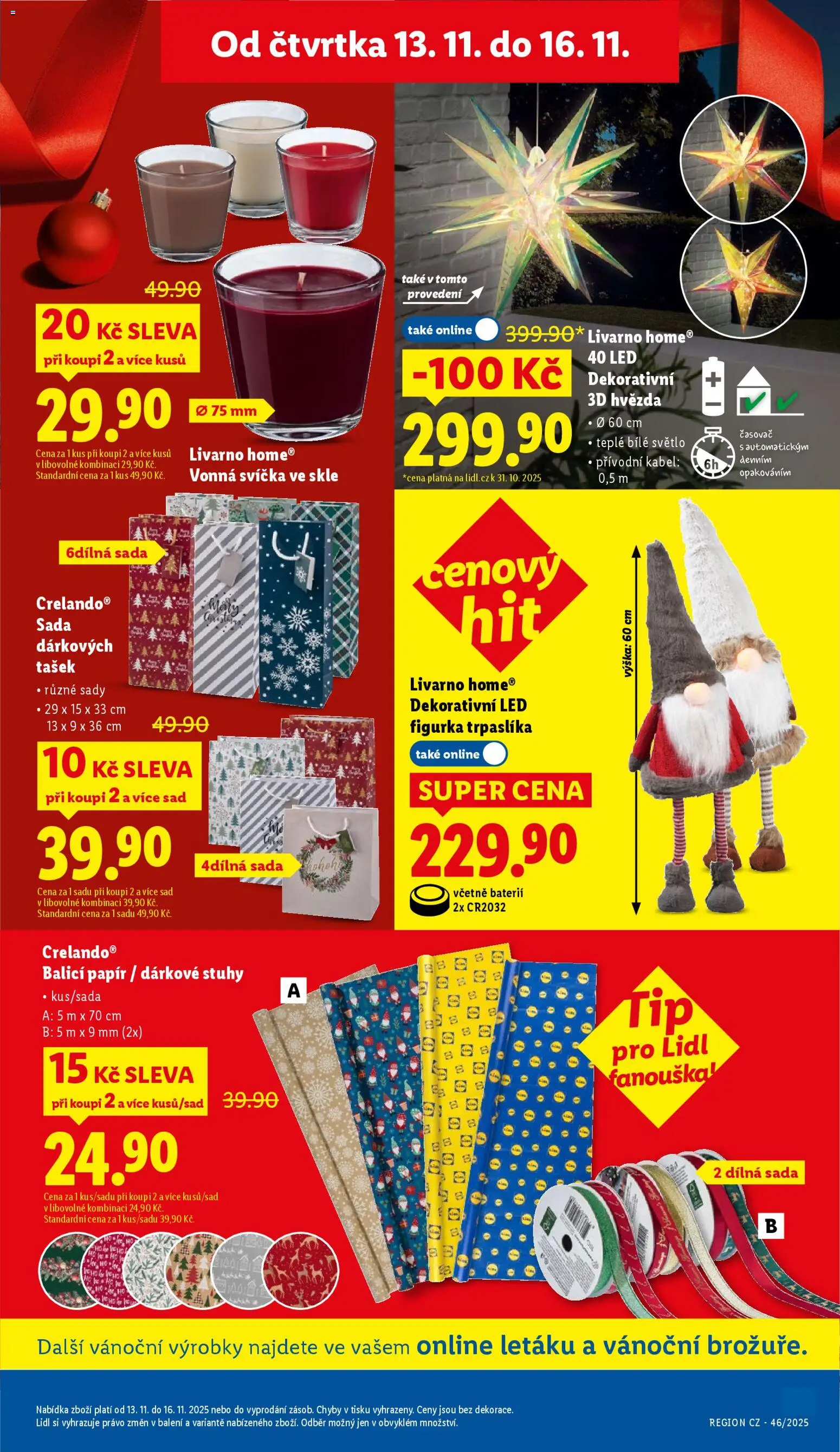 Lidl leták od 13.11.2025 | Strana: 41 | Produkty: Kabel, Svíčka, Časovač, LED