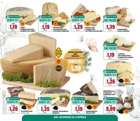 Anteprima del volantino Il Gigante volantino valido a partire dal 26.03.2026 | Pagina: 8 | Prodotti: Provolone, Formaggio, Grana Padano, Tomino