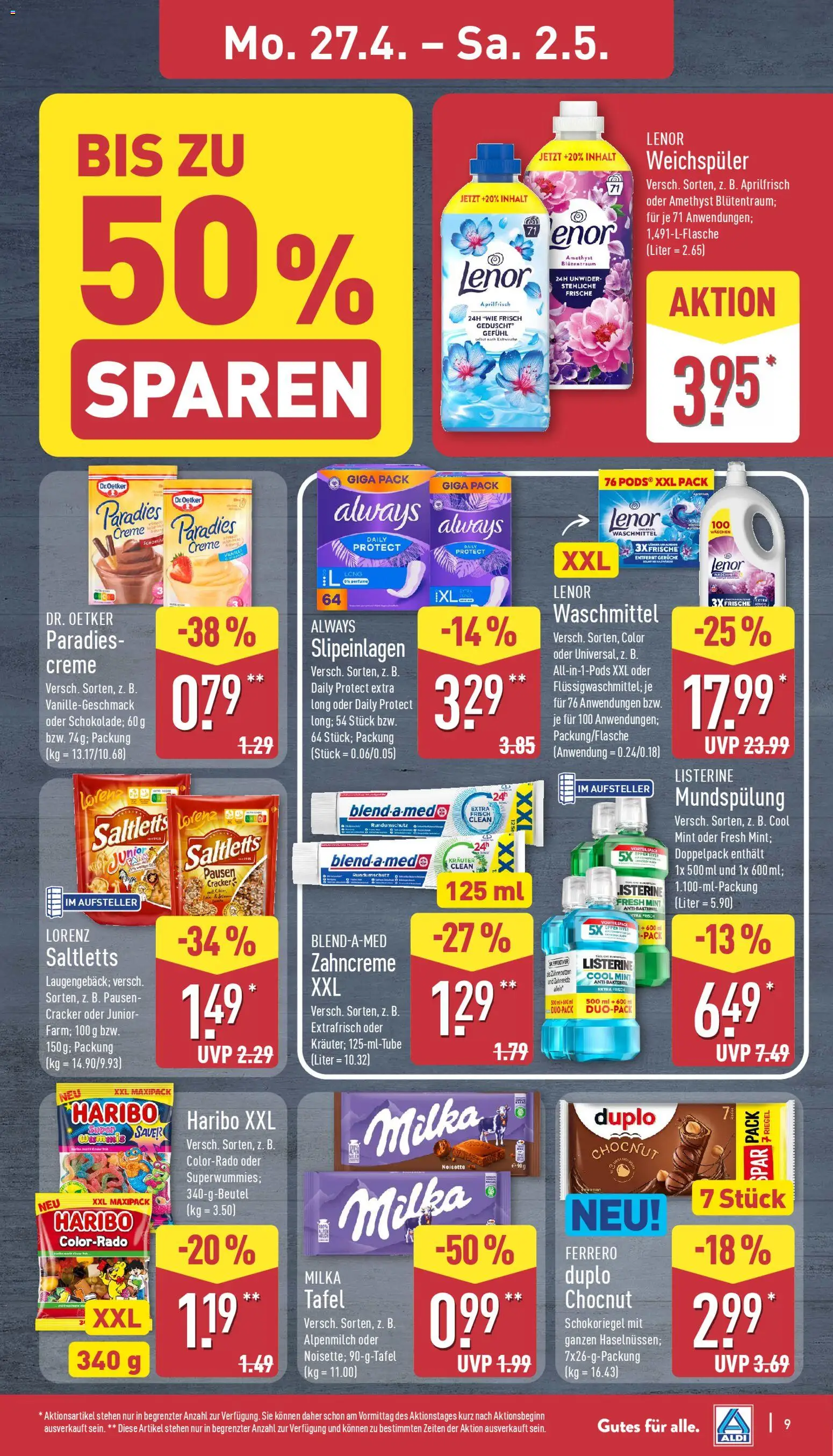 Aldi Prospekt 	 | 27.04.2026 | Wie erhält man einen begrenzten Rabatt? | Deutschland