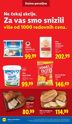 Milbona Mozzarella sir, 125 g; 1 kg = 799.92 - pregled Lidl kataloga - važi od 12.02.2026 | Strana: 38