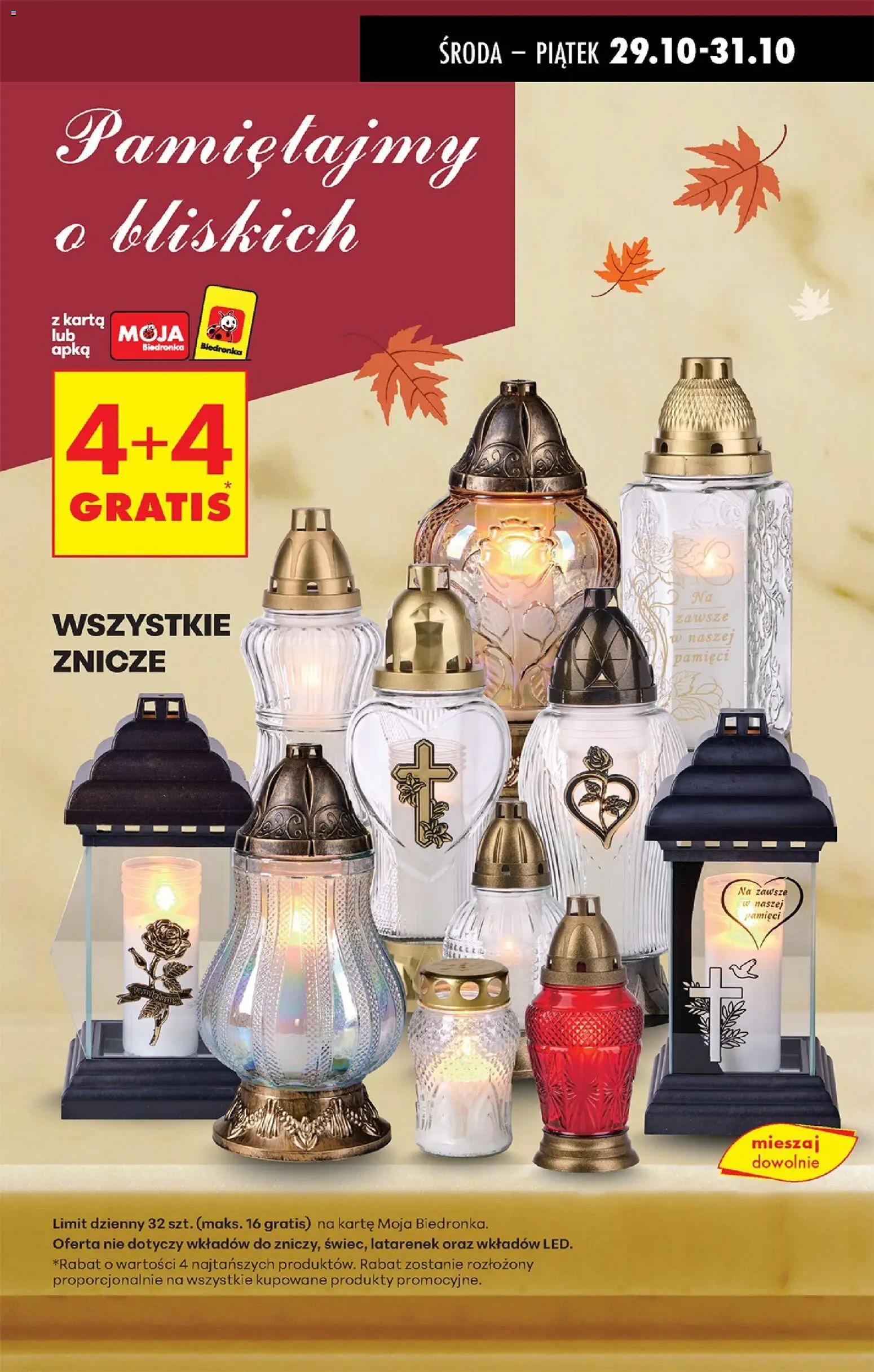 Biedronka gazetka - Oferta w tym tygodniu od 29.10.2025 | Strona: 17 | Produkty: Karta, Znicze