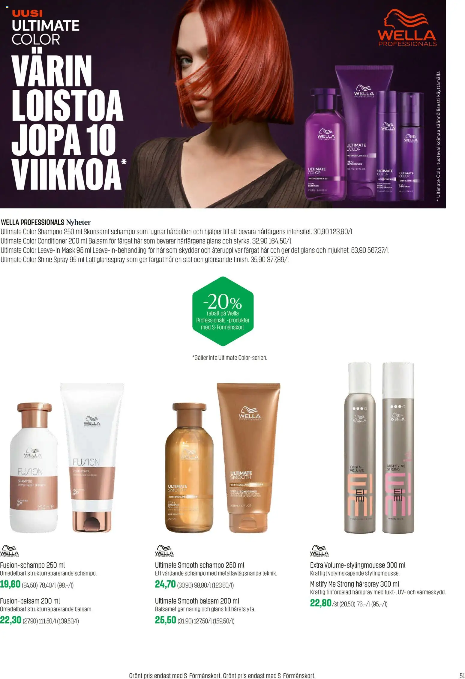 Sokos tarjoukset - Emotion – voimassa 02.03.2026 alkaen | Sivu: 51 | Tuotteet: Shampoo, Mousse