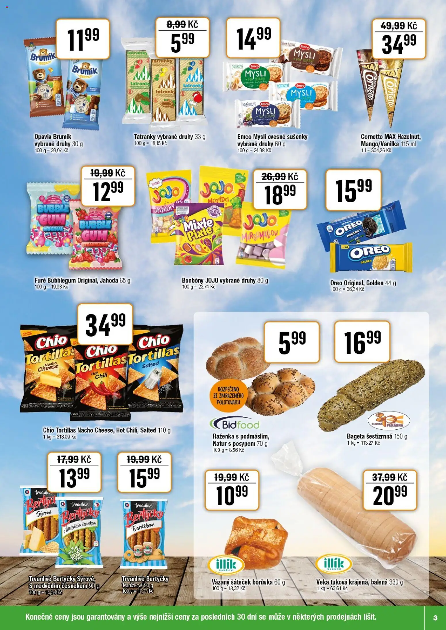 Tempo leták - Tuty od 05.11.2025 | Strana: 3 | Produkty: Bonbóny, Pekárna, Mysli, Sušenky