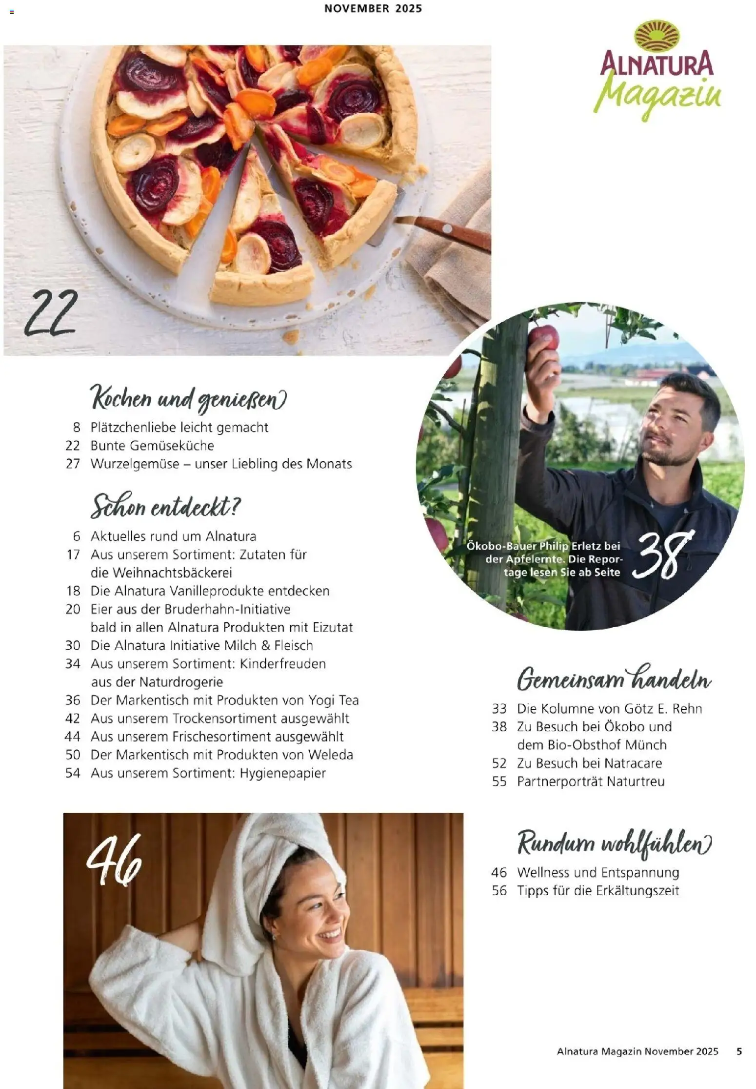 Alnatura Prospekt – gültig ab 01.11.2025 | Seite: 5 | Produkte: Milch, Eier, Fleisch