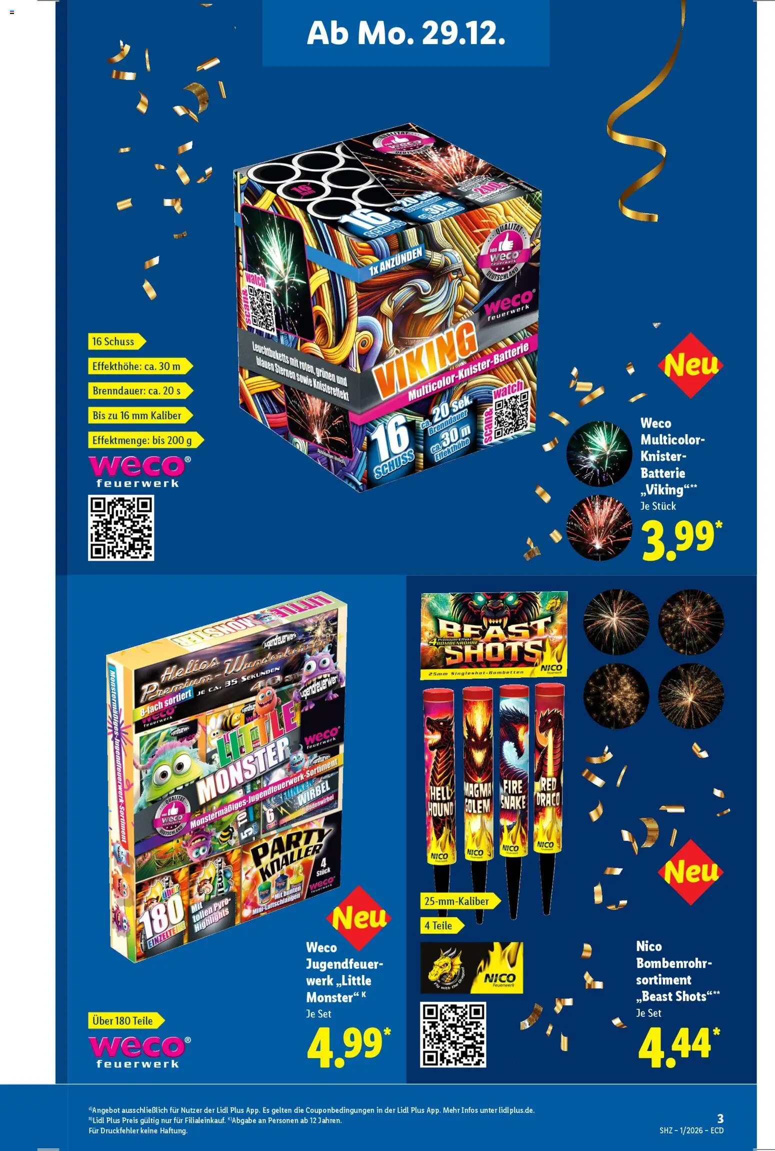 Lidl - Prospekt – gültig ab 29.12.2025 | Seite: 3 | Produkte: Batterie, Monster