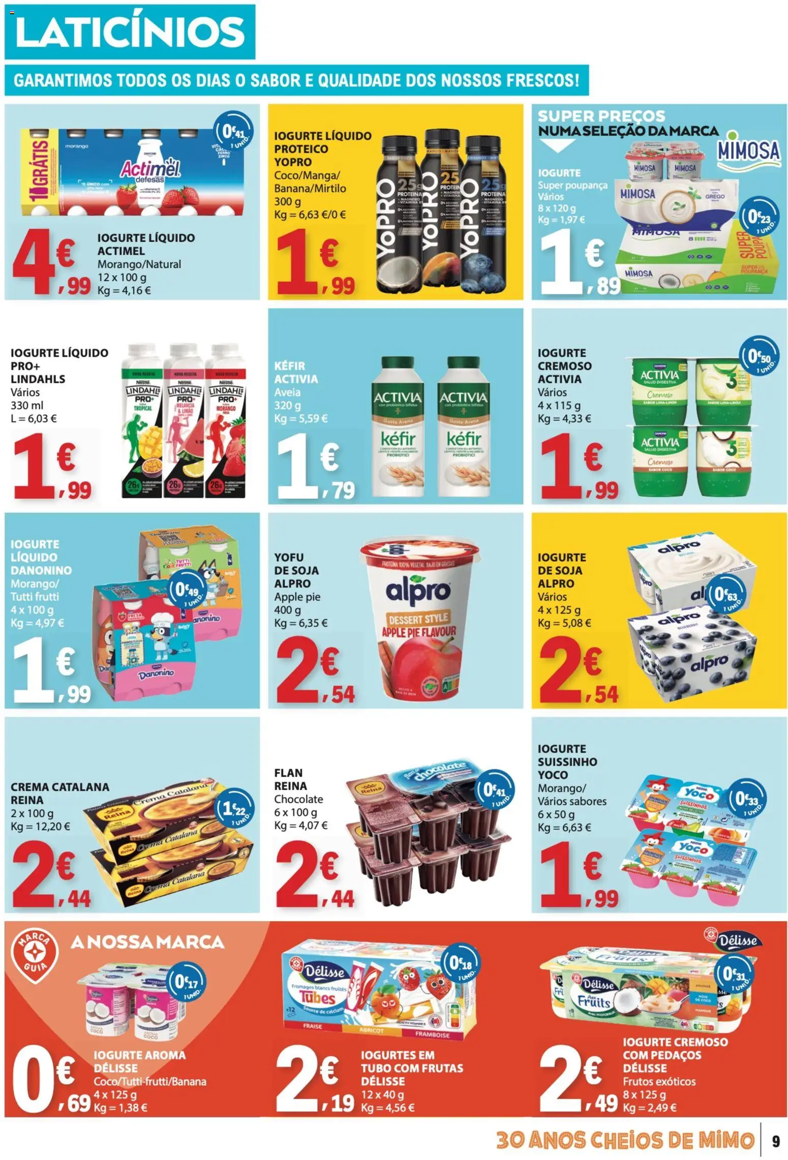 E.Leclerc folheto │ válido de 19.03.2026 | Página: 9 | Produtos: Aveia, Melancia, Iogurte liquido, Proteina