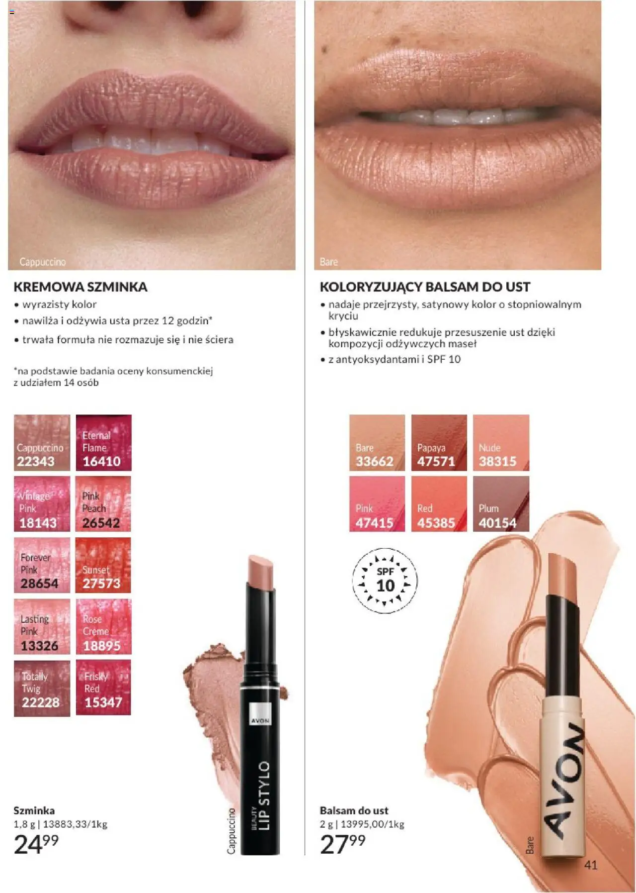Avon Katalog 07 2025 od 01.07.2025 | Strona: 41 | Produkty: Szminka