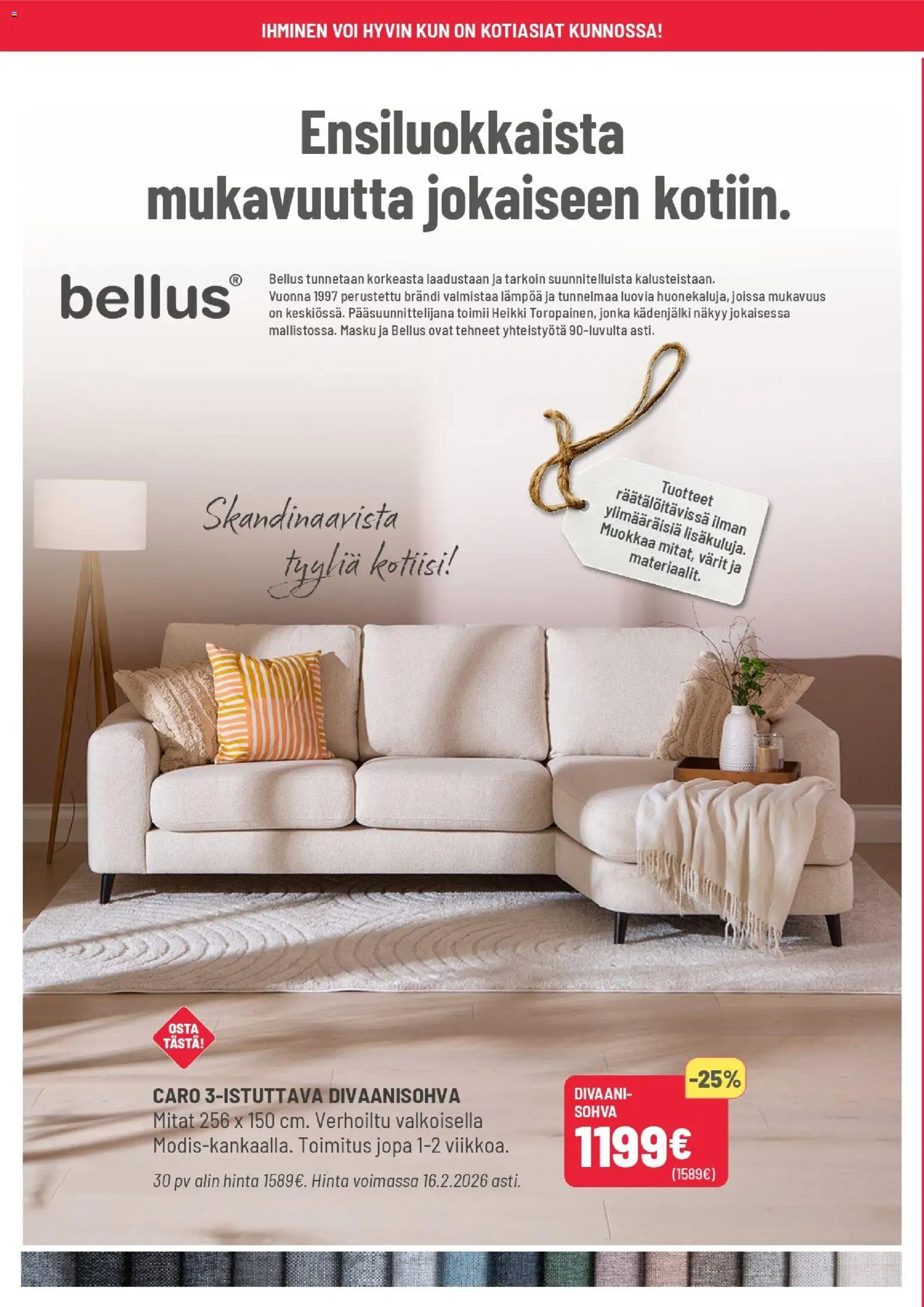 Masku tarjoukset – voimassa 03.02.2026 alkaen | Sivu: 12 | Tuotteet: Sohva, Divaanisohva, Voi