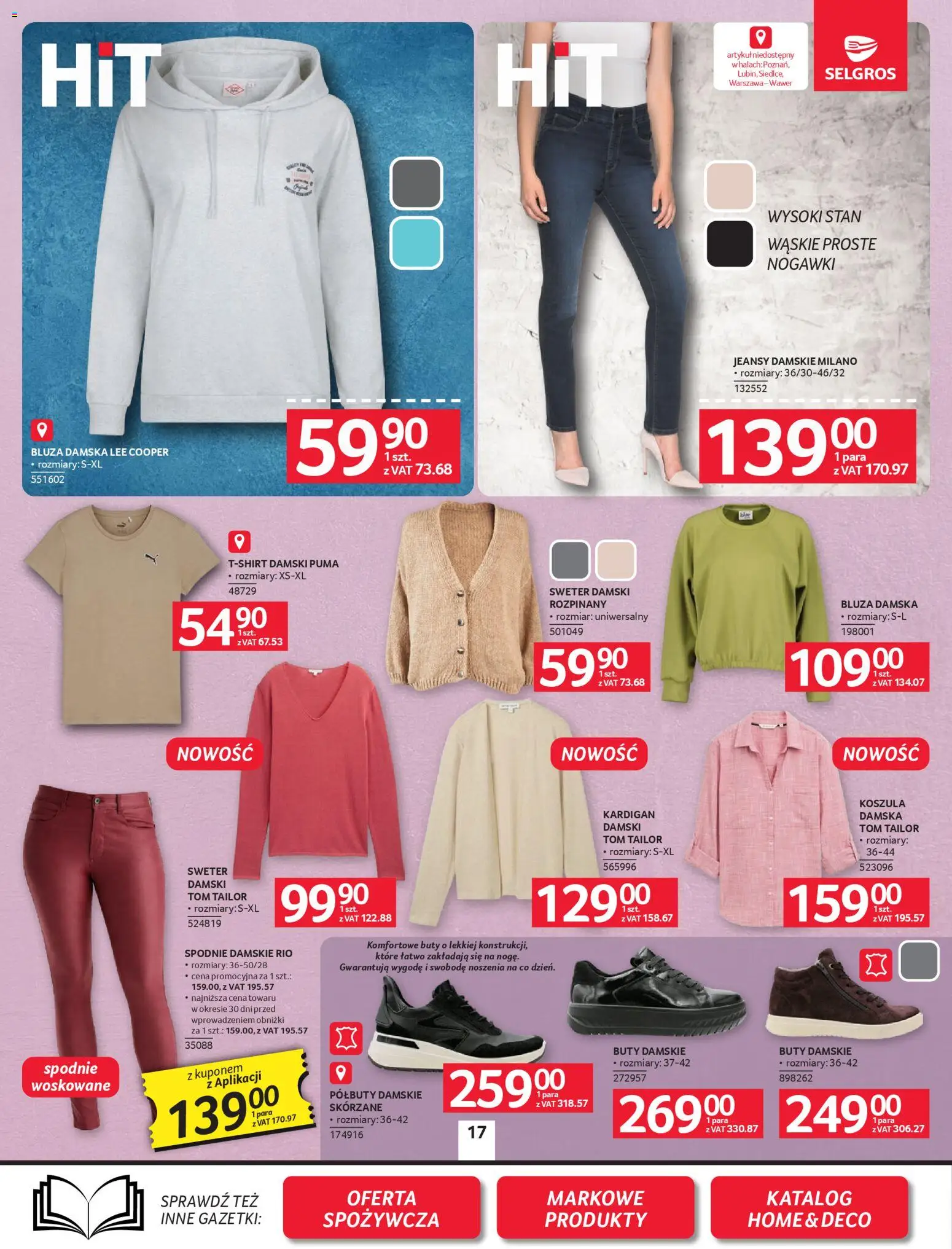 Selgros cash&carry Gazetka - Oferta przemysłowa od 19.02.2026 | Strona: 19 | Produkty: Koszula, Spodnie, Buty, Kardigan