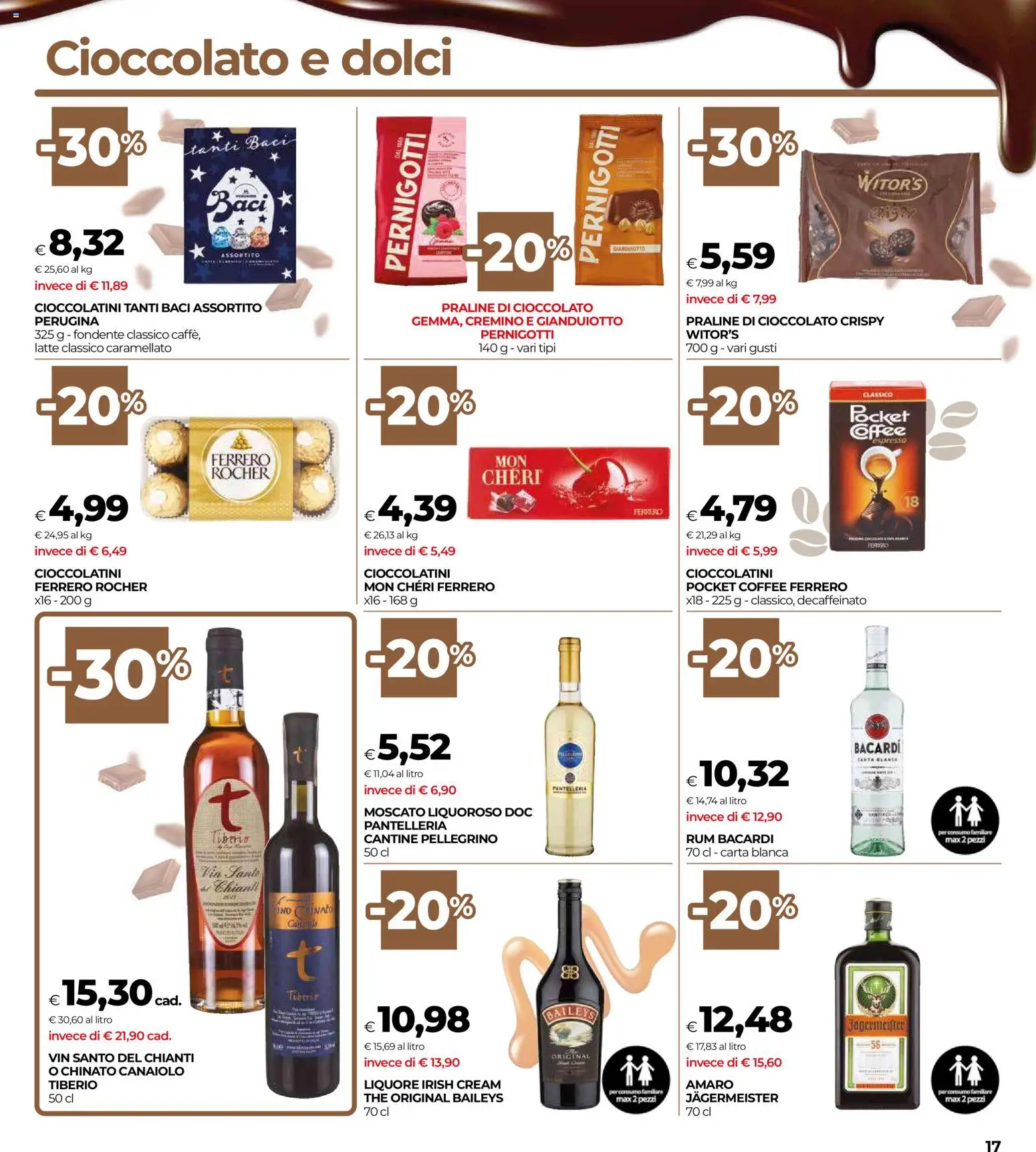Volantino COOP del 20.11.2025 | Pagina: 17 | Prodotti: Rum, The, Liquore, Cioccolatini