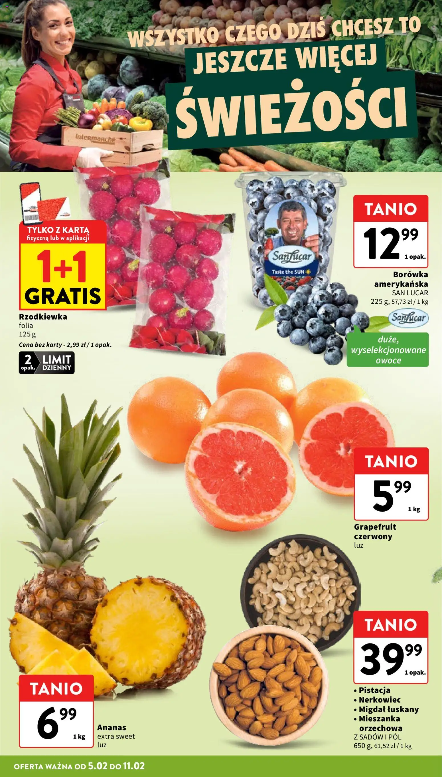 Intermarche Gazetka od 05.02.2026 | Strona: 10 | Produkty: Karta, Ananas, Owoce
