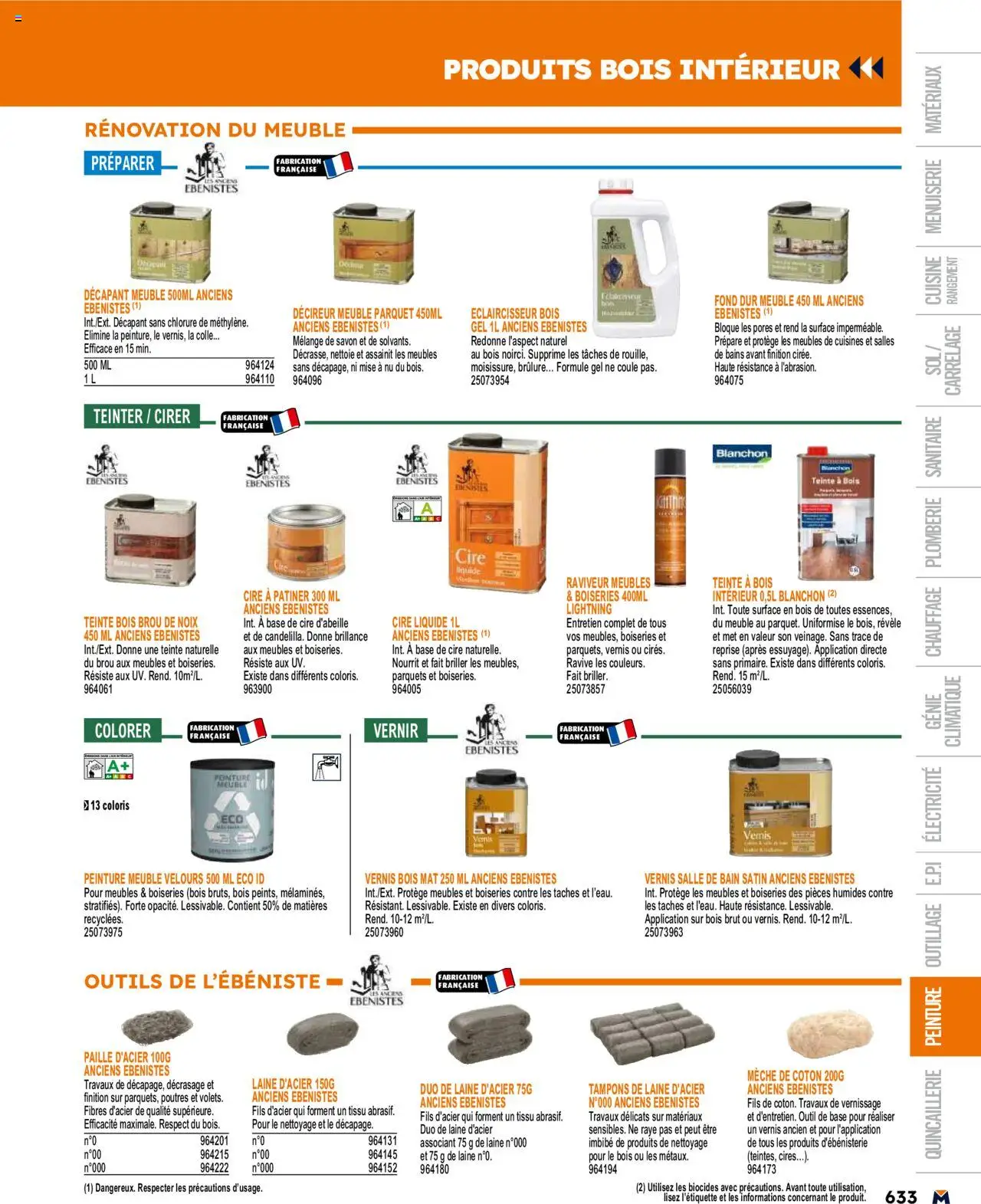  | Page: 633 | Produits: Coton, Tampons, Savon, Parquet