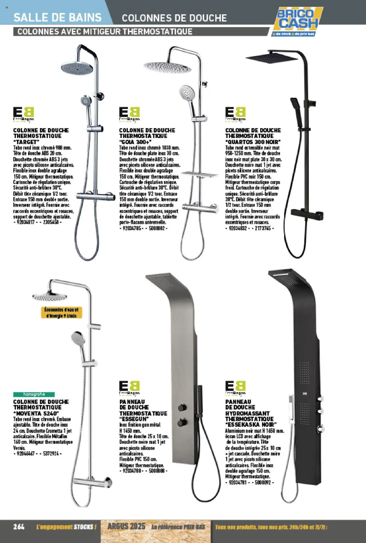 {H1} | Page: 264 | Produits: Tablette, Douche, Cartouche